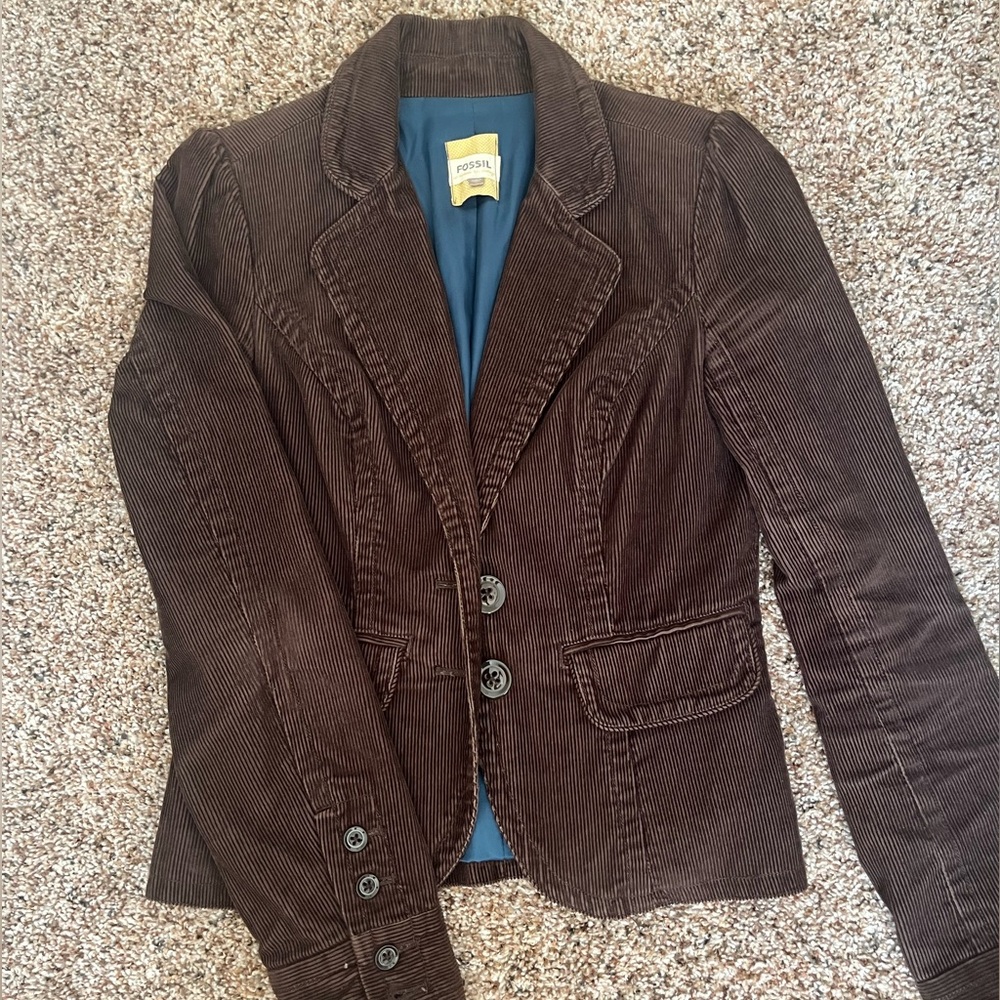 Fossil corduroy blazer